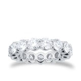 Goldsmiths Platinum 5.00cttw Brilliant Cut Diamond Full Eternity Ring