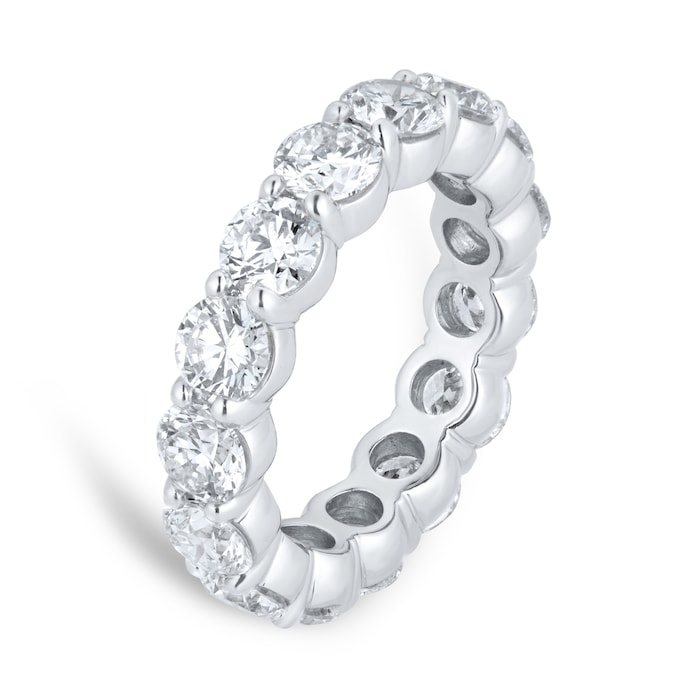 Goldsmiths Platinum 5.00cttw Brilliant Cut Diamond Full Eternity Ring