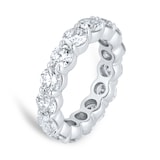 Goldsmiths Platinum 5.00cttw Brilliant Cut Diamond Full Eternity Ring
