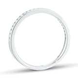 Mappin & Webb Platinum 0.12cttw Round Brilliant Cut Diamond Channel Set Half Eternity Ring - Ring Size R