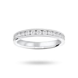 Mappin & Webb Platinum 0.50cttw Round Brilliant Cut Diamond Channel Set Half Eternity Ring