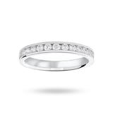 Mappin & Webb 18ct White Gold 0.50cttw Round Brilliant Cut Diamond Channel Set Half Eternity Ring