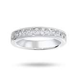 Mappin & Webb 18ct White Gold 1.50cttw Princess Cut Diamond Channel Set Half Eternity Ring