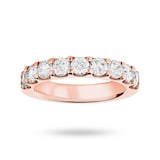 Mappin & Webb 18ct Rose Gold 1.45cttw Round Brilliant Cut Diamond Claw Set Half Eternity Ring