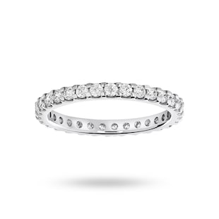 Mappin & Webb Platinum 0.50cttw Round Brilliant Cut Diamond Claw Set Full Eternity Ring