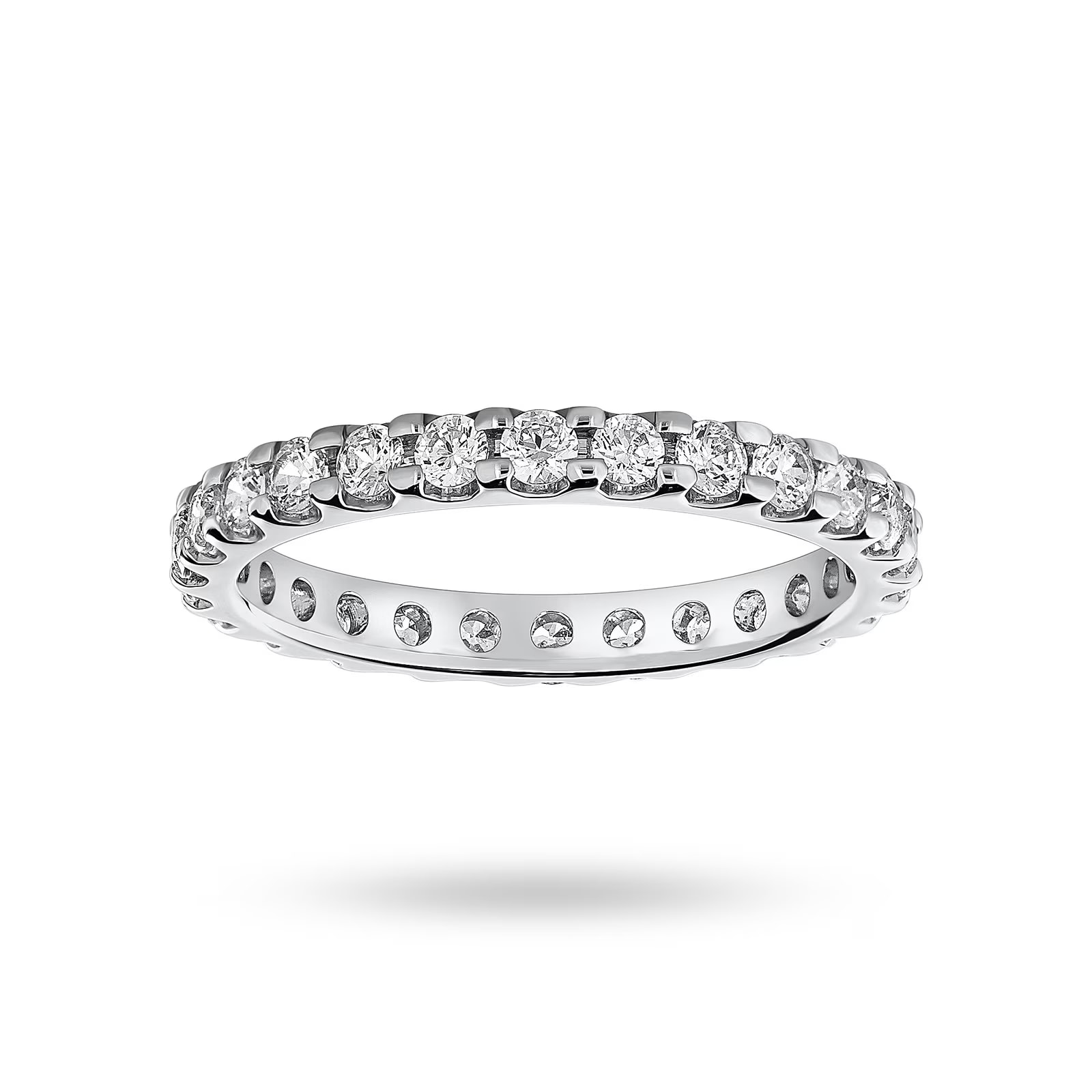Mappin & Webb 18ct White Gold 1.00cttw Round Brilliant Cut Diamond Claw Set Full Eternity Ring