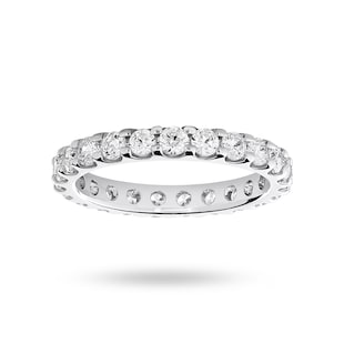 Mappin & Webb Platinum 1.50cttw Round Brilliant Cut Diamond Claw Set Full Eternity Ring