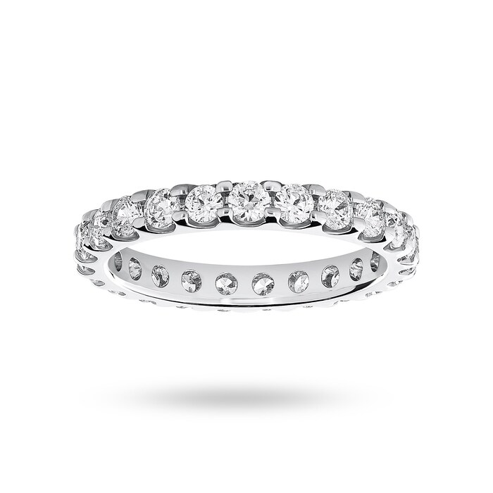 Mappin & Webb 18ct White Gold 1.50cttw Round Brilliant Cut Diamond Claw Set Full Eternity Ring