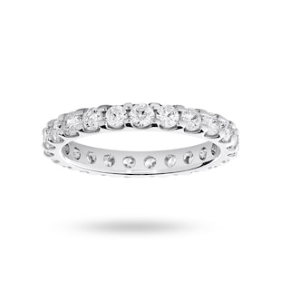 Mappin & Webb 18ct White Gold 1.50cttw Round Brilliant Cut Diamond Claw Set Full Eternity Ring
