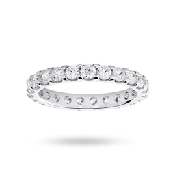 06507145 - 18ct White Gold 1.50cttw Round Brilliant Cut Diamond Claw Set Full Eternity Ring