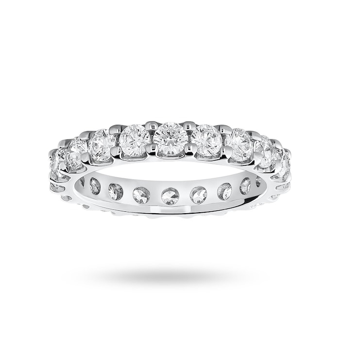 Mappin & Webb Platinum 2.00cttw Round Brilliant Cut Diamond Claw Set Full Eternity Ring