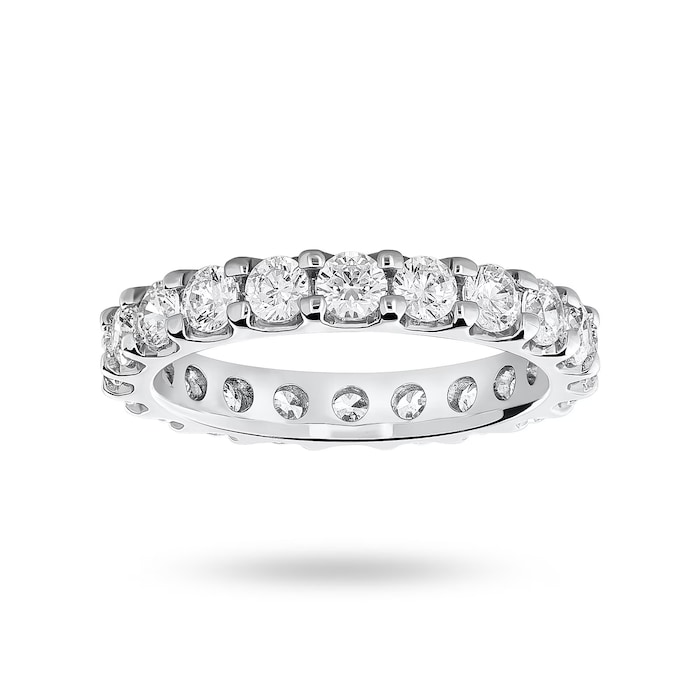 Mappin & Webb 18ct White Gold 2.00cttw Round Brilliant Cut Diamond Claw Set Full Eternity Ring
