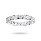 Mappin & Webb 18ct White Gold 2.00cttw Round Brilliant Cut Diamond Claw Set Full Eternity Ring