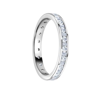 Mappin & Webb Platinum 0.50cttw Dot Dash Diamond Channel Set Full Eternity Ring