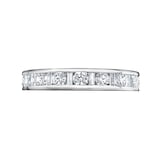 Mappin & Webb Platinum 1.50cttw Dot Dash Diamond Channel Set Full Eternity Ring