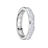 Mappin & Webb Platinum 1.50cttw Dot Dash Diamond Channel Set Full Eternity Ring