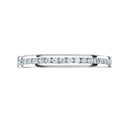 06507160 - Platinum 0.50cttw Round Brilliant Cut Diamond Channel Set Full Eternity Ring