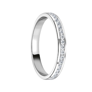Mappin & Webb Platinum 0.50cttw Round Brilliant Cut Diamond Channel Set Full Eternity Ring