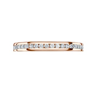 Mappin & Webb 18ct Rose Gold 0.50cttw Round Brilliant Cut Diamond Channel Set Full Eternity Ring Mappin & Webb 18ct Rose Gold 0.50cttw Round Brilliant Cut Diamond Channel Set Full Eternity Ring