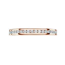 06507161 - 18ct Rose Gold 0.50cttw Round Brilliant Cut Diamond Channel Set Full Eternity Ring