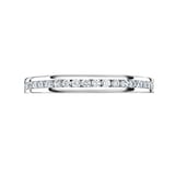 Mappin & Webb 18ct White Gold 0.50cttw Round Brilliant Cut Diamond Channel Set Full Eternity Ring