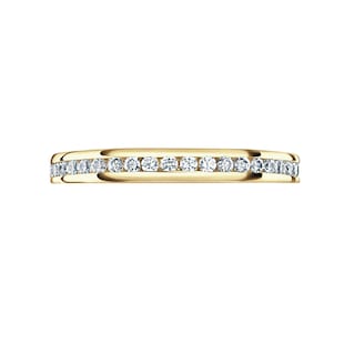 Mappin & Webb 18ct Yellow Gold 0.50cttw Round Brilliant Cut Diamond Channel Set Full Eternity Ring