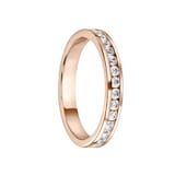 Mappin & Webb 18ct Rose Gold 0.75cttw Round Brilliant Cut Diamond Channel Set Full Eternity Ring - Ring Size F
