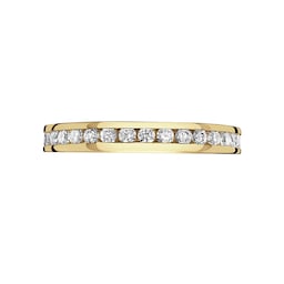 06507168 - 18ct Yellow Gold 0.75cttw Round Brilliant Cut Diamond Channel Set Full Eternity Ring