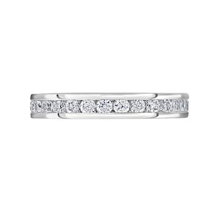 Mappin & Webb 18ct White Gold 1.00cttw Round Brilliant Cut Diamond Channel Set Full Eternity Ring