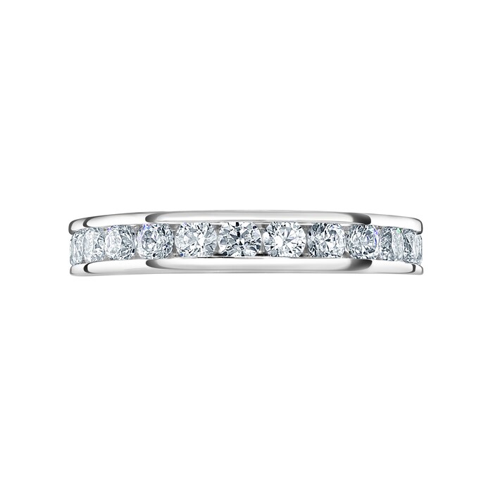 Mappin & Webb Platinum 1.50cttw Round Brilliant Cut Diamond Channel Set Full Eternity Ring