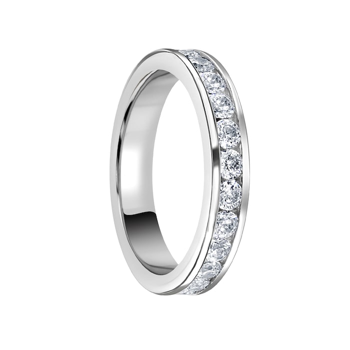 Mappin & Webb Platinum 1.50cttw Round Brilliant Cut Diamond Channel Set Full Eternity Ring