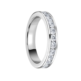 Mappin & Webb Platinum 1.50cttw Round Brilliant Cut Diamond Channel Set Full Eternity Ring