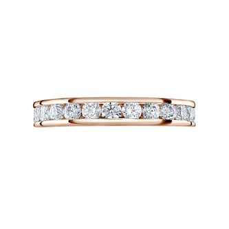 Mappin & Webb 18ct Rose Gold 1.50cttw Round Brilliant Cut Diamond Channel Set Full Eternity Ring Mappin & Webb 18ct Rose Gold 1.50cttw Round Brilliant Cut Diamond Channel Set Full Eternity Ring