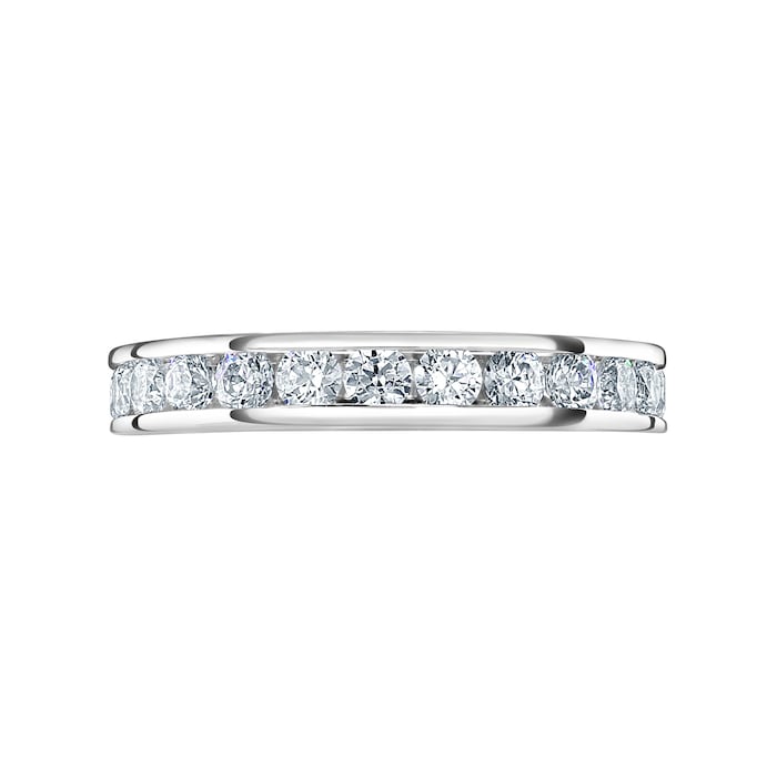 Mappin & Webb 18ct White Gold 1.50cttw Round Brilliant Cut Diamond Channel Set Full Eternity Ring