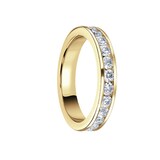 Mappin & Webb 18ct Yellow Gold 1.50cttw Round Brilliant Cut Diamond Channel Set Full Eternity Ring - Ring Size S