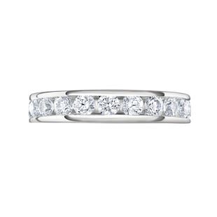 Mappin & Webb Platinum 2.00cttw Round Brilliant Cut Diamond Channel Set Full Eternity Ring