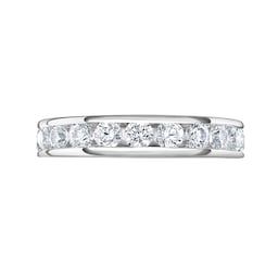 06507178 - Platinum 2.00cttw Round Brilliant Cut Diamond Channel Set Full Eternity Ring