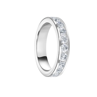 Mappin & Webb 18ct White Gold 2.00cttw Round Brilliant Cut Diamond Channel Set Full Eternity Ring