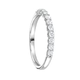 Mappin & Webb 18ct White Gold 0.34ct Round Brilliant Cut Diamond Cup Claw Half Eternity Ring