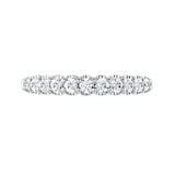 Mappin & Webb 18ct White Gold 0.50ct Round Brilliant Cut Diamond Cup Claw Half Eternity Ring