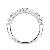 Mappin & Webb Platinum 0.75ct Round Brilliant Cut Diamond Cup Claw Half Eternity Ring