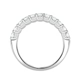 Mappin & Webb Platinum 0.75ct Round Brilliant Cut Diamond Cup Claw Half Eternity Ring