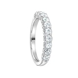 Mappin & Webb 18ct White Gold 0.75ct Round Brilliant Cut Diamond Cup Claw Half Eternity Ring