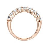 Mappin & Webb 18ct Rose Gold 0.95ct Round Brilliant Cut Diamond Cup Claw Half Eternity Ring