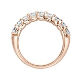 Mappin & Webb 18ct Rose Gold 0.95ct Round Brilliant Cut Diamond Cup Claw Half Eternity Ring