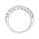 Mappin & Webb 18ct White Gold 0.95ct Round Brilliant Cut Diamond Cup Claw Half Eternity Ring