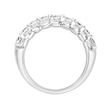 Mappin & Webb 18ct White Gold 0.95ct Round Brilliant Cut Diamond Cup Claw Half Eternity Ring