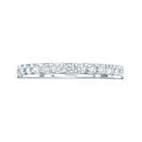 Mappin & Webb Platinum 0.75ct Round Brilliant Cut Diamond Asymmetric Crown Setting Full Eternity Ring