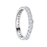 Mappin & Webb Platinum 0.75ct Round Brilliant Cut Diamond Asymmetric Crown Setting Full Eternity Ring