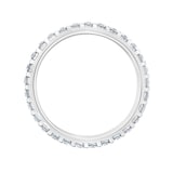 Mappin & Webb Platinum 0.75ct Round Brilliant Cut Diamond Asymmetric Crown Setting Full Eternity Ring